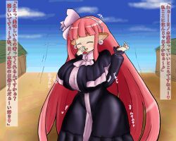 big_breasts bimbo breasts clothed_female disgaea elf_ears gasotaxok gigantic_breasts huge_breasts hyper_breasts large_breasts mage_(disgaea) massive_breasts nippon_ichi_software pointy_ears shortstack thick_thighs thighs