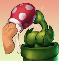 1boy 1boy1girl 1girls bodily_fluids borvar breasts cum cum_drip cum_in_mouth cum_inside dicksucking_creature dripping duo erection fellatio female flora_fauna fuckplant genital_fluids genitals holding_breast interspecies male mammal mario_(series) nintendo oral penile penis piranha_plant plant sex simple_background straight suckplant vein veiny_penis video_games warp_pipe