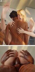 1boy 1boy1girl 1girls 2koma 3d 3d_(artwork) 3d_model 3d_render ahe_gao ahegao anus anus_peek ass ass_focus ass_grab asshole asymmetrical_hair back balls barefoot big_ass big_feet big_penis black_male blender blonde_hair blue_eyes blue_toenails butt butthole comic completely_nude completely_nude_female couple dark-skinned_male dark_skin feet feet_up female foot_fetish foot_focus gwen_stacy gwen_stacy_(spider-verse) interracial light-skinned_female long_legs long_toenails long_toes male/female marvel marvel_comics miles_morales nude nude_female nude_male open_mouth partly_clothed penetration penis pussy sex soles spider-gwen spider-man spider-man:_across_the_spider-verse spider-man:_into_the_spider-verse spider-man_(series) stand_and_carry_position standing_sex straight superhero superhero_couple superheroine toenail_polish toenails toes unseen_male_face vaginal vaginal_penetration vaginal_sex wtfsths