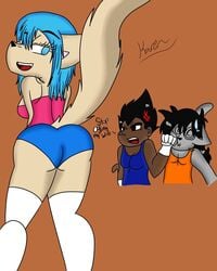 ass bulma_briefs dragon_ball furry vegeta yamcha