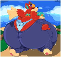 animal_crossing audie_(animal_crossing) big_ass big_breasts breasts bubble_butt female furry huge_ass itoakami_star nintendo