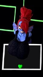 1girls 3d animated bouncing_breasts breasts cleavage coot27 female female_only huge_breasts looking_at_viewer no_sound pendulous_breasts solo source_filmmaker swaying_breasts swinging_breasts undertale undertale_(series) undyne undyne_(wo262) video video_games