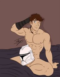 abs anakin_skywalker clone_trooper clone_trooper_helmet edit male_only muscles muscular pectorals star_wars