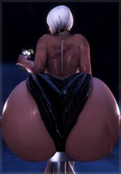 ass breasts female final_fantasy final_fantasy_xiv garlean gpose(ffxiv) huge_ass huge_breasts hyur kallitheshort midlander solaris_caelum tagme white_hair