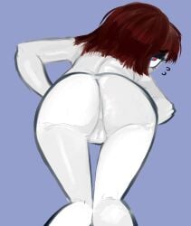 2025 colored_sketch featureless_crotch looking_back nervous null pomni pomni_(the_amazing_digital_circus) tadc the_amazing_digital_circus variant_set white_skin