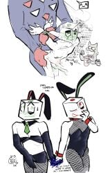 1boy 2boys anonymous_artist battat_(deltarune) bunnysuit cat_mike_(deltarune) covering_crotch cowboy_mike_(deltarune) crying cum cumshot deltarune deltarune_chapter_3 deltarune_chapter_4 drooling embarrassed exhibitionism fishnets fucked_silly hiding_erection holding_arm holding_hands holding_wrists jongler_(deltarune) larger_male male male_only mike_(deltarune) object_head pippins_(deltarune) pluey_(deltarune) restrained restrained_arms size_difference small_mike_(deltarune) smaller_male stomach_bulge sweat sweating tied_hands tied_up twink voyeurism zapper_(deltarune)