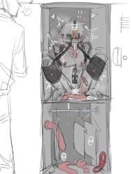 blindfold bondage gay haikyuu!! huifaysong male male_focus male_only nishinoya_yuu restrained sex_toy sex_toy_in_ass yaoi