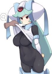 bodysuit breasts cameltoe ly_(artist) mega_man mega_man_zx pandora_(mega_man) pussy