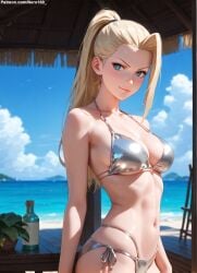 1girls 2d ai_generated areolae artist_request beach big_breasts bikini bikini_bottom bikini_top blonde_female blonde_hair boruto:_naruto_next_generations breasts chest curvy curvy_figure cute cute_face detailed eyelashes eyeshadow female female_only fit fit_female focus hair high_quality ino_yamanaka large_breasts legs light-skinned_female light_skin lips lipstick long_hair makeup mascara naruto naruto_(series) naruto_shippuden outdoors outside pale-skinned_female pale_skin perky_breasts ponytial posing seductive seductive_look stable_diffusion tagme thighs thin_waist