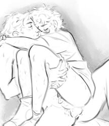 before_sex gay glasses hal_emmerich holding_partner metal_gear_solid otacon ozzdarling partially_clothed solid_snake trans_man wet_pussy
