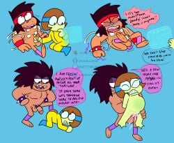 accurate_art_style cloaca cloacal_penetration comic cum_in_cloaca cum_inside cumflation dialogue eyeshadow foot_on_ass goggles goggles_only handjob heart_monitor holographic_screen human inflation kappa ok_k.o.!_let's_be_heroes orgasm_denial overstimulation science_experiment scientific_experiment scientific_instrument scientist shaking sharp_teeth spiked_bracelet spiked_cock_ring sweatband tears_in_eyes transformation vibrator vibrator_in_ass vibrator_on_penis webbed_feet wristband wristband_only
