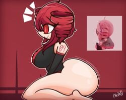 1girls 2d 2d_(artwork) alternate_version_available arm_tattoo artist_signature ass ass_focus big_ass big_breasts bottom_heavy bottomless breasts clothing curvaceous curvy curvy_female curvy_figure fat_ass fatass_teto_plush female female_only gigantic_ass huge_ass huge_breasts kasane_teto large_ass large_breasts massive_ass meme motion_lines mr.zr0 plushie red_background red_eyes red_hair reference reference_image shiny_skin side_view sideboob sidelocks sitting solo solo_female tattoo thick_ass thick_thighs thighs twin_drills utau