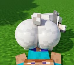 1boy 1male 2025 3d 3d_model ai_generated ass back back_view background big big_ass big_butt big_penis butt character domestic_dog edit eyes huge huge_ass huge_butt hyper hyper_ass hyper_butt looking_back looking_down male male_only minecraft model original penis sonkid450 steve_(minecraft) tagme tail tails white wolf wolf_(minecraft)