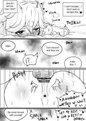 1boy 1girls aether_(genshin_impact) after_orgasm anus ass assertive assertive_male balls ballsack bed big_ass big_butt black_and_white blush blushing_face blushing_female breasts censored censored_penis censored_pussy censored_vagina cock dialogue dialogue_box dialogue_bubble dominant dominant_male dominated dominated_female domination drawing duo english_text fat_ass fat_butt female female/male female_dominated female_moaning female_on_bottom female_on_male female_penetrated genshin_impact grabbing grabbing_sheets hoyoverse huge_ass huge_breasts huge_butt large_ass large_butt light-skinned_female light-skinned_male light_skin looking_pleasured loving_it male male/female male_dominating male_dominating_female male_domination male_on_female male_on_top male_penetrating male_penetrating_female maledom mating_press mihoyo moan moaning moaning_in_pleasure naked naked_female naked_male no_color nude nude_female nude_male nwoidn on_back on_bed on_top on_top_of on_top_of_another penetration penis pleasure_face pleasured_face pleasured_female pussy sex sheet_grab straight straight_sex submissive submissive_female testicles text text_bubble thick thick_ass thick_butt vaginal_penetration vaginal_sex yae_miko