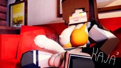 3d brown_hair foreskin futanari huge_cock intersex kajacubed mine-imator minecraft penis precum self_upload stephane_valeranie_(iamcringe) tagme uncircumcised yellow_eyes