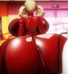 air_tank animated ann_takamaki ass ass_expansion atlus backboob big_ass big_breasts blonde_hair bodysuit breast_expansion breasts expansion female gif growth hose human hyper_ass imbapovi inflation latex_suit megami_tensei pale_skin panther(p5) persona persona_5 phantom_thief_suit platinum_blonde_hair rear_view red_clothing sega solo tied_hair twintails