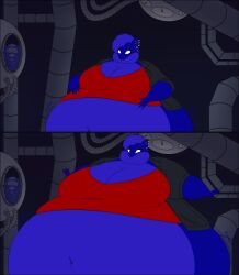big_breasts blueberry_inflation breasts cleavage female furry huge_breasts inflation lj_caffie tagme thick_thighs wide_hips