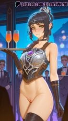 1boy 1girls 2025 2boys 3boys ai_generated alcohol artist_name bald baldur's_gate_3 bar beer beer_mug blush bottomless breasts breasts breasts bust champagne champagne_flute chest choker clitoral_hood cup drink drinking_glass drinking_straw drunk electroworld elf english_text exhibitionism exposed_pussy female formal glass gloves green_eyes hi_res high_quality high_resolution highres holding_cup juicy_pussy mug multiple_boys navel nose_blush patreon patreon_username pointy_ears pussy shadowheart stable_diffusion suit thighhighs tight_pussy tray vagina watermark wine_glass