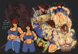 big_dom_small_sub binder binder_(clothing) binder_(restraint) cum_on_breasts deltarune female_frisk frisk frisk_(undertale) kris_(deltarune) titjob undertale