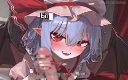 1boy 1girl 1girls 2d 2d_animation absurdres animated ascot audible_creampie audible_speech bat_wings blue_hair blush bow clothed_sex cowgirl_position cum cum_in_mouth dialogue ejaculation embodiment_of_scarlet_devil erection fellatio female femdom hair_ornament hairbow handjob hat hat_bow hat_ribbon henkawa highres holding japanese_audio live2d looking_at_viewer moaning mob_cap oral patreon_username penis pointy_ears pov red_eyes remilia_scarlet ribbon short_hair smile solo sound straight subtitled sweat tagme talking_to_viewer touhou video voice_acted web_address wings