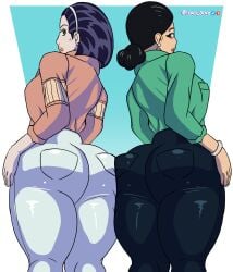 ass big_ass big_butt big_thighs crossover debbie_grayson deborah_grayson eastern_and_western_character invincible invincible_(tv_series). jojo's_bizarre_adventure lewd_boyz tagme thick thick_ass thick_thighs tomoko_higashikata