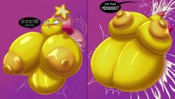 absurd_res ambiguous_penetration areola ball_with_boobs ball_with_hyper_features balls belly belly_inflation big_areola big_balls big_breasts big_nipples blues64 blush bodily_fluids breasts brown_areola brown_nipples crossover cum cum_from_mouth cum_in_mouth cum_inside cum_overflow cumflation duo english_text excessive_cum excessive_genital_fluids exclamation_point female female_penetrated genital_fluids genitals hi_res huge_balls huge_breasts hyper hyper_balls hyper_breasts hyper_genitalia inflation kirbot12 kirby kirby_(series) male male/female male_penetrating male_penetrating_female mario_(series) mario_and_luigi_(series) mario_bros nintendo nipples not_furry open_mouth penetration pink_body rough_sex sex speech_bubble star_sprite starlow stomach_bulge text tongue tongue_out waddling_head yellow_body