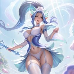 ai_generated big_breasts breasts crystal_rose_janna crystal_rose_series edit female janna_windforce league_of_legends lingerie thick_thighs