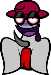 1boy adult adult_male blush blush dale_(lancey170) dave_and_bambi_mod dildo dildo_in_ass drooling drug_user emo erect_penis erection male male_only naked naked_male pothead red_dildo red_hat sitting_on_dildo tentacle_dick transparent_background white_skin