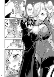 1boy 1girls ann_takamaki atlus blush breast_sucking breasts comic drooling hasemi_ryou heartbeat human joker_(persona) megami_tensei nipple_suck nipples pale_skin persona persona_5 phantom_thief_suit ren_amamiya sega sweat tagme text tongue_out