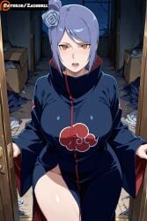 1girls ai_generated akatsuki_(naruto) big_ass big_breasts breasts clothing female huge_ass konan light-skinned_female naruto naruto_(series) naruto_shippuden room zadbhell