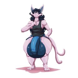 1:1 1boy 2_tails anthro anthrofied balls big_balls big_bulge big_penis big_testicles bobert bulge clothing eeveelution espeon feet furry girly hair hi_res huge_balls huge_bulge huge_penis huge_testicles hyper hyper_balls hyper_bulge hyper_genitalia hyper_penis hyper_testicles male multi_tail nintendo nipples original_character penis penis_outline pokémon_(species) pokemon pokemon_(species) pokemon_gsc shirt simple_background smile testicles thick_thighs topwear underwear video_games white_background