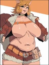 1female belly big_breasts breasts breasts_apart breasts_out breasts_out_of_clothes choker chubby chubby_female clavicle deleted_in_source doreen_green edit edited edited_art exposed_breasts featureless_breasts female flashing_breasts functionally_topless heroine looking_at_viewer marvel marvel_rivals navel no_nipples open_mouth orange_pasties showing_breasts solo solo_female source_request speaking squirrel squirrel_ears squirrel_girl_(marvel) squirrel_girl_(marvel_rivals) squirrel_tail sweaty sweaty_body sweaty_breasts thick_thighs voluptuous voluptuous_female wide_hips y_agc yuta_agc