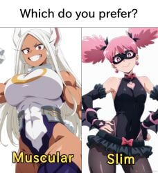 2_girls 2girls ai_generated animal_ear_fluff arms_behind_back armwear black_gloves black_leotard black_thighhighs boku_no_hero_academia breasts breasts_bigger_than_head cleavage_cutout closed_mouth collarbone dark-skinned_female dark_skin domino_mask ear_piercing earrings eyewear female female_only from_above gloves hair hair_ornament haneyama_kazuho hi_res high_quality high_resolution highres hips large_breasts legs_together legwear leotard light long_hair looking_at_viewer meme mirko miruko muscular_female my_hero_academia neckwear no_bra nose opal_nemy overalls patreon_logo patreon_url patreon_username pink_eyes pink_hair plain_background pop_step rabbit_ears red_eyes rumi_usagiyama rumi_usagiyama_(hero_outfit) sawahebi self_upload shadow shiny shiny_hair shiny_skin simple_background slim small_breasts smile solo solo_female standing superheroine thick_thighs thighhighs thighs twin_drills twintails vigilante:_my_hero_academia_illegals watermark white_background white_hair wide_hips
