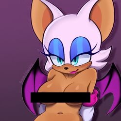 rouge the bat from sega by aribujitosnsfw