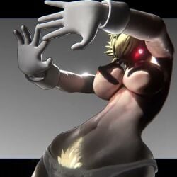 areolae blonde_female blonde_hair bush ceno0 gloves glowing_eyes hands_casting_shadow hellsing hellsing_ultimate large_breasts loop nipples pale_skin panties pubic_hair red_eyes seras_victoria tagme tagme_(character) video