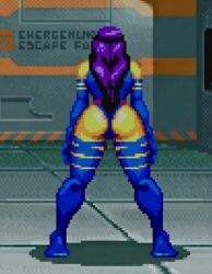 ai ai_art ai_generated ass big_ass big_butt booty marvel marvel_vs._capcom_2 pixel pixel_art psylocke purple_hair thighs wide_hips x-men