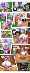 big_breasts blaze_the_cat breast_expansion breast_inflation cat_girl comic cow_ears cow_girl cow_horns cow_tail female huge_breasts ic-icle lactating_nipples lactation massive_breasts milk milking milking_machine multiple_girls oc sequence sonic_(series) sonic_the_hedgehog_(series)