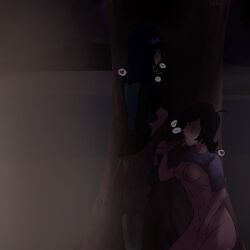 1boy 1girls 25mglexi abs artist_name artist_signature balls behind_tree blowjob breasts breasts_out cuntboy dialogue dickgirl duo duo_focus exposed_breasts fellatio fingering fingering_self fully_clothed futanari half-dressed heart hidden_sex hiding kneeling kristin_(sym-bionic_titan) lance_lunis lifting_skirt looking_at_another looking_at_partner looking_down looking_pleasured looking_up masturbation moaning moobs muscular muscular_male night nymphiaheart oral oral_sex panting penis pubes pubic_hair pussy pussy_juice saliva_trail self_upload shirt_lift shirt_up standing sym-bionic_titan t4t thin_female tongue tongue_out trans_man trans_woman transgender veins veiny_penis