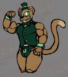 1boy anthro anthro_male anthro_only anthro_solo arm_muscles arms bicep bow bow_tie bowtie brown_body brown_fur bulge bulge_through_clothing bulge_under_clothes buttons clothed clothes clothing cuffs_(clothing) digital_media_(artwork) fangame fangame_character fangs fazbear_fanverse flexing flexing_arm flexing_bicep flexing_muscles furry furry_male furry_only furry_solo green_eyes green_pupils green_sclera hat hydethehybrid2000 jpeg light_green_sclera male male_anthro male_furry male_only muscles muscular muscular_anthro muscular_arms muscular_male mustelid no-human no_human no_humans no_visible_genitalia non-human non-human_only only_furry only_male popgoes popgoes_(character) popgoes_evergreen questionable sleeveless sleeveless_vest smile smiling solo solo_anthro solo_furry solo_male speedo strong strong_arms suggestive tail thong top_hat tophat vest vest_only weasel