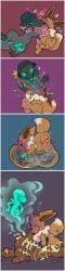 2_penises absurd_res after_vore animal_genitalia animal_penis anus aphrodisiac aphrodisiac_breath argon_vile balls belly_humping bodily_fluids bone bones_in_feces bubble clothing death digestion disposal drunk drunk_bubble eevee fan_character fatal_vore feces feces_pile fluffy fluffy_tail generation_1_pokemon generation_7_pokemon genitals hat headgear headwear hemipenes hi_res inside_stomach jewelry kissing knot knotted_penis long_image making_out male male/male masturbation meep_the_eevee multi_genitalia multi_penis necklace nintendo open_mouth oral_vore paws penis pokemon pokemon_(species) salandit saliva scat scat_disposal scatplay skull skullfuck soul substance_intoxication surprise surprised_expression tail tall_image vore