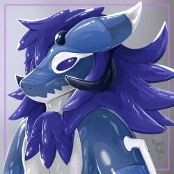 1:1 2025 blue_body clothing glistening glistening_body handles_on_arms hi_res latex latex_clothing latex_skinsuit pool_toy riggedreded skinsuit squeaking tight_clothing toy vinyl wickerbeast
