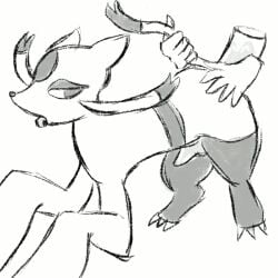 anal anal_sex animated femboy gay gay_male gay_sex idreamofsleep male male_only mienshao pokemon pokemon_(species)