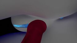 animated blender_(artwork) close-up equine_dildo horsecock kindred lamb_(league_of_legends) low-angle_view no_sound pussy tagme vaginal_penetration video