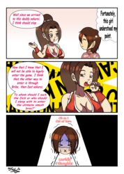 comic fatal_fury king_of_fighters mai_shiranui masahiro_sakurai nintendo nintendo_switch sexually_suggestive steca super_smash_bros. thelazyart