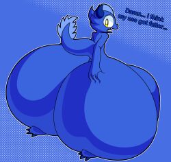1boy 1femboy absurd_res anthro ass ass_bigger_than_head big_ass big_butt blue_body bottomless bubble_ass bubble_butt cyan_(cyandrive98) cyandrive98 dragon femboy gigantic_ass grabbing_ass grabbing_own_ass hi_res huge_ass hyper hyper_ass hyper_butt male male_focus male_only solo_male tagme tail talking_to_self yellow_eyes