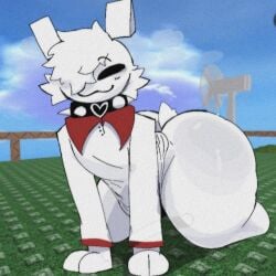 1boy 2025 :3 anthro anthro_only ass big_ass big_butt blush blush_lines blushing femboy femboy_only gubby gubby_(roblox) guhg_kemon hair_over_one_eye heart_symbol looking_at_viewer male male_only no_humans non-human non-human_only rabbit rabbit_boy rabbit_ears rabbit_humanoid rabbit_tail roblox robloxian solo solo_male spiked_collar tagme thick_ass thick_thighs white_fur