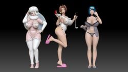 3d 3girls alternate_breast_size alternate_outfit areolae ass barefoot big_ass big_breasts bikini black_panties blonde_hair blue_eyes blue_hair blush bracelet breasts brown_eyes brown_hair cleavage delia_ketchum_(pokemon) earrings feet female female_only full_body generalbuta hat hourglass_figure human human_only lana's_mother_(pokemon) large_ass large_breasts leg_up lingerie long_hair looking_at_viewer mature_female melony_(pokemon) milf mother navel nintendo nipples open_toe_shoes poke_ball pokemon pokemon_rgby pokemon_sm pokemon_ss ponytail pose pussy sandals see-through shoes sideboob smile standing thick_thighs tied_hair toes topless underboob white_hair white_panties wide_hips wink yellow_panties