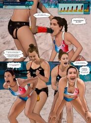 aline_chamereau anal anal_sex arena beach_volleyball buggery cinja_tillmann clémence_vieira comic defeat defeated dialogue female femdom humiliation loreleia olympics paris_2024 score scoreboard sport sports sports_bikini sports_bra sportswear stadium stadium_background strap-on svenja_müller text volleyball