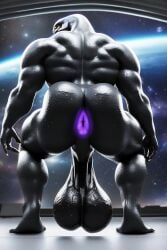 ai_generated alien anus ass balls furrypornaddiction glowing_anus halo halo_(series) huge_anus huge_ass huge_balls male muscular_male purple_anus rear_view saggy_balls sangheili solo spaceship veiny_balls