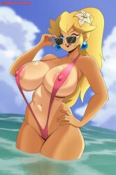 princess peach from mario (series) by spottyartslewd